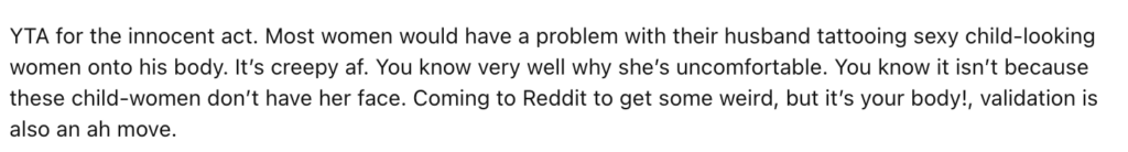Reddit comment